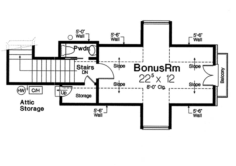 European House Plan Second Floor - Kenley Luxury Ranch Home 036D-0202 - Search House Plans and More