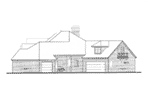 European House Plan Right Elevation - Kenley Luxury Ranch Home 036D-0202 - Search House Plans and More