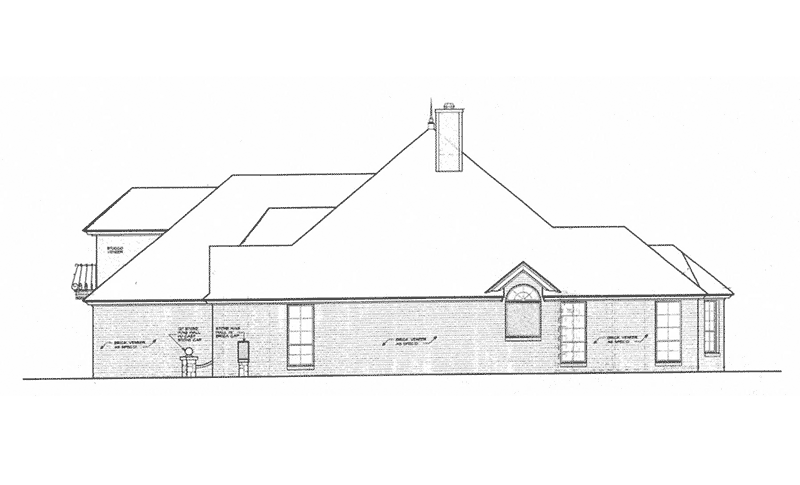 Country House Plan Right Elevation - Presley European Tudor Home 036D-0207 | House Plans and More