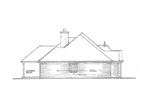 Early American House Plan Left Elevation - Ewell European Ranch Home 036D-0209 | House Plans and More