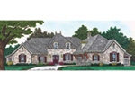 Country French House Plan Front Photo 01 - Lachlan Luxury European Home 036D-0220 - Shop House Plans and More