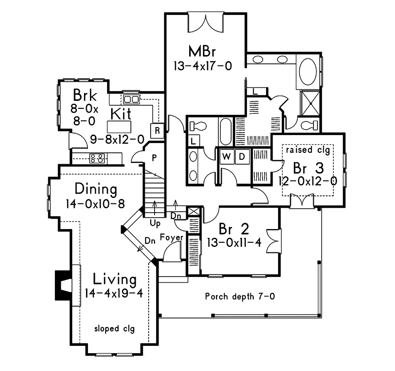 Berwickshire Cottage Home Plan 037D-0007 - Search House Plans and More