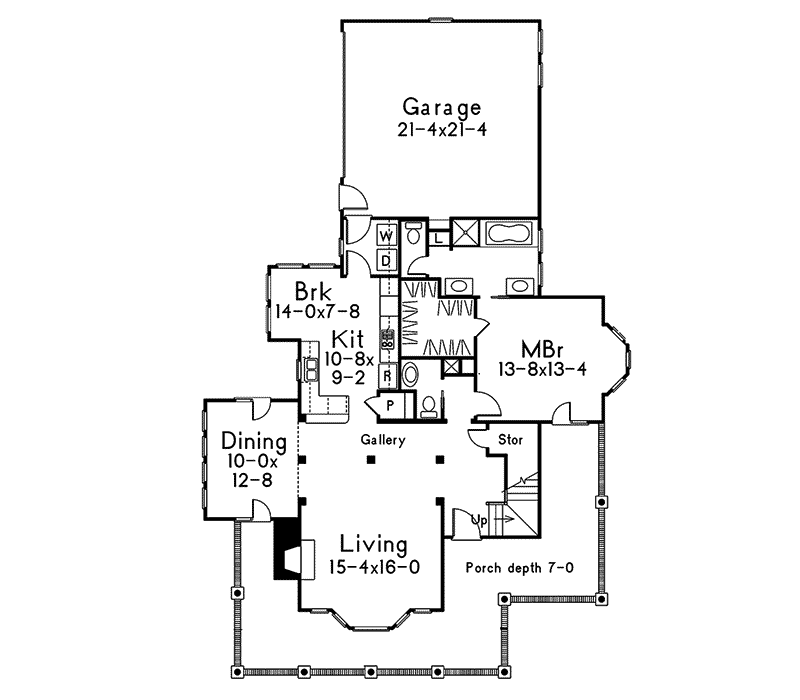 Jamestown Country Farmhouse Plan 037D-0013 - Search House Plans and More