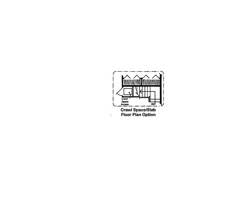 A-Frame Home Plan Optional Floor Plan 038D-0002