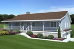 Country Acadian Home With Deep Front Porch