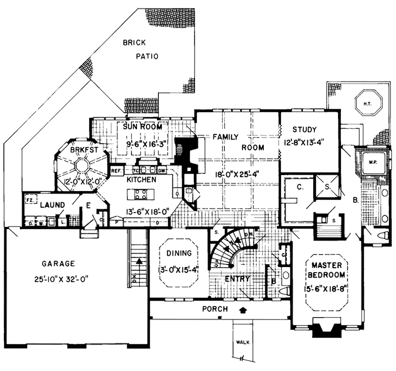 Celadon Rustic Tudor Home Plan 038D-0287 - Search House Plans and More