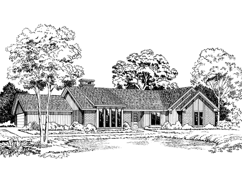 Tierra Contemporary Ranch Home Plan 038D-0294 | House Plans and More