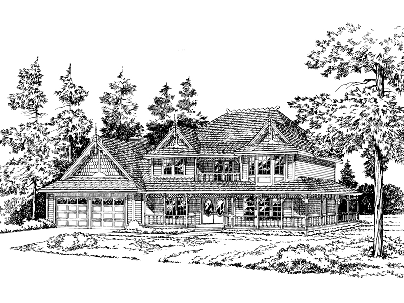 Queensbury Victorian Home Plan 038d-0300 - Shop House Plans And More