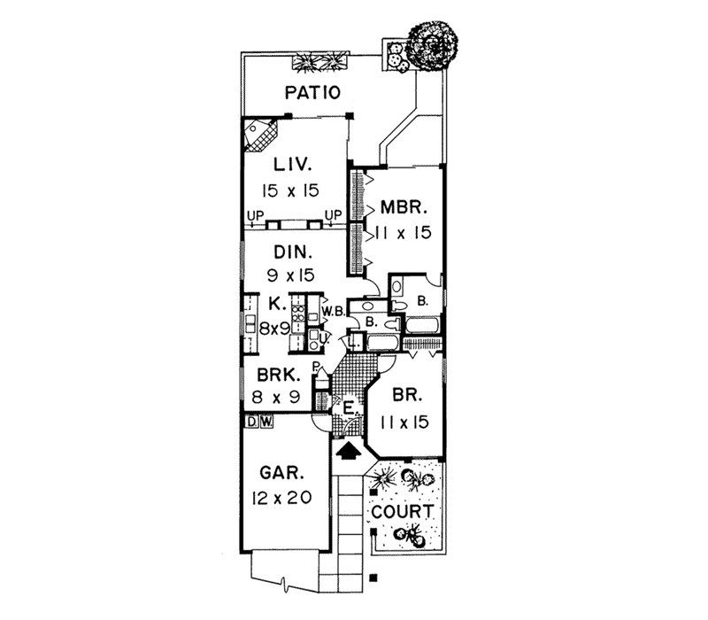 Bahama Sunbelt Ranch Home Plan 038D0301 House Plans and