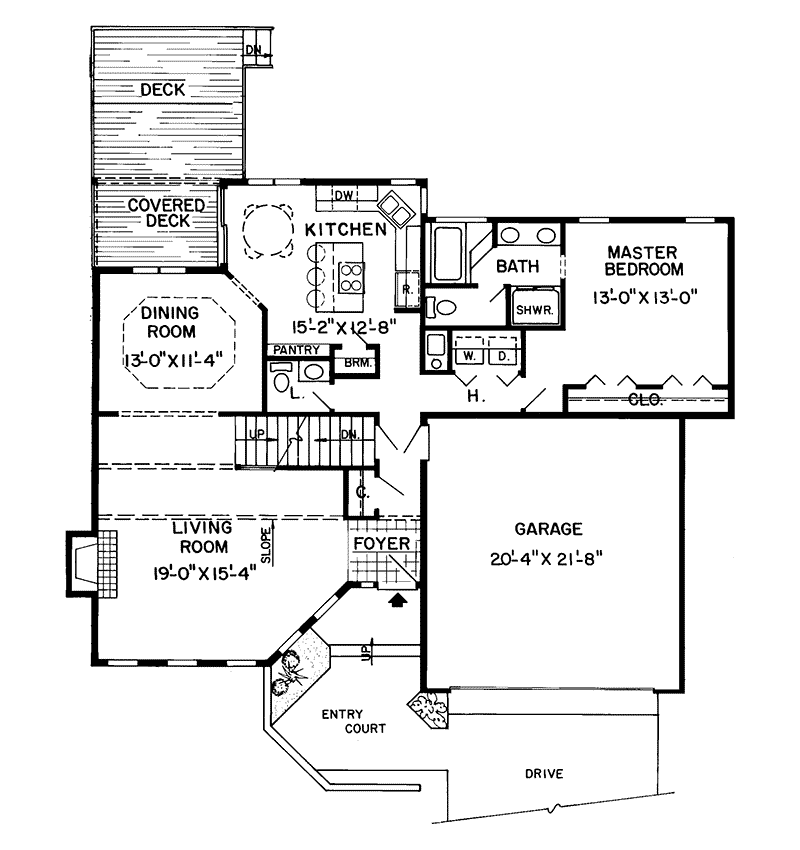 Talbott Contemporary Home Plan 038D-0325 - Shop House Plans and More