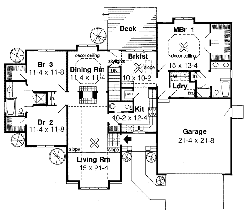 Fabian Traditional Ranch Home Plan 038D-0386 - Search House Plans and More