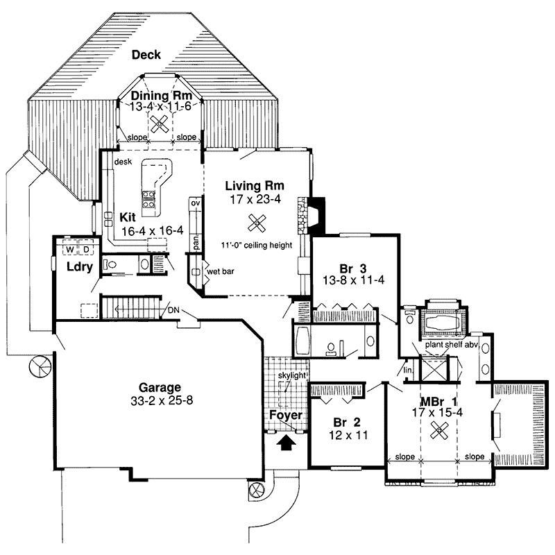 Stonebriar Ridge Modern Home Plan 038d-0410 - Shop House Plans And More