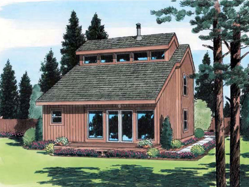 Esterbrook Modern Cabin Home Plan 038d 0481 House Plans And More