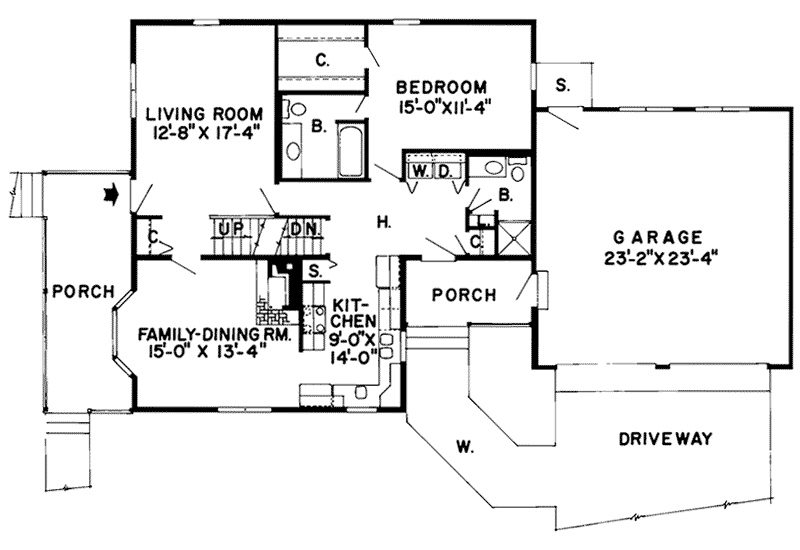 Jeffleigh Country Farmhouse Plan 038D-0588 - Search House Plans and More