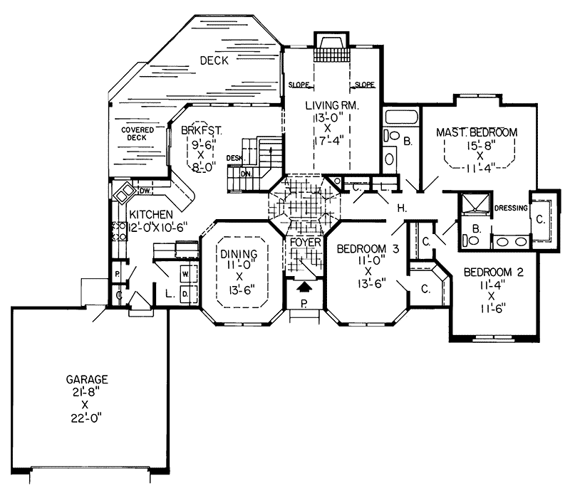 Adrienne Ranch Home Plan 038D-0611 - Search House Plans and More