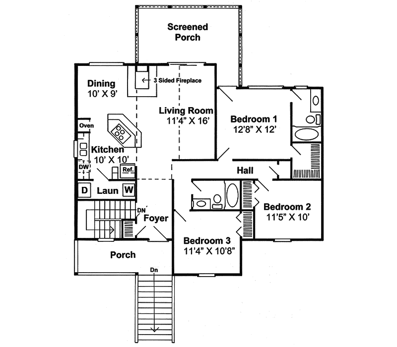 Edison Cove Vacation Beach Home Plan 038D-0762 - Search House Plans and ...