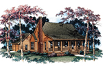Farmhouse Plan Front Image - Farmview Acadian Country Home 040D-0001 - Search House Plans and More