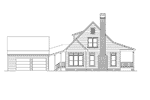 Farmhouse Plan Left Elevation - Farmview Acadian Country Home 040D-0001 - Search House Plans and More