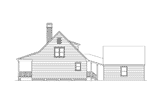Farmhouse Plan Right Elevation - Farmview Acadian Country Home 040D-0001 - Search House Plans and More
