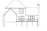 Contemporary House Plan Rear Elevation - Fulton Southern Home 040D-0004 - Search House Plans and More