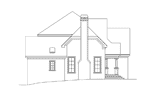 Adobe House Plans & Southwestern Home Design Left Elevation - Ferguson Modern Home 040D-0006 - Search House Plans and More