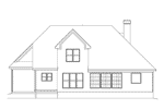 Southern House Plan Rear Elevation - Genmore Southern Colonial Home 040D-0007 - Search House Plans and More