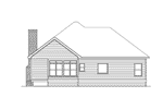 Country House Plan Rear Elevation - Bedford Country Ranch Home 040D-0008 - Search House Plans and More