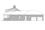 Acadian House Plan Right Elevation - Paterson Country Home 040D-0012 - Shop House Plans and More