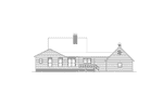 Ranch House Plan Rear Elevation - Forestville Country Home 040D-0015 - Search House Plans and More