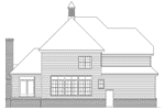 Farmhouse Plan Rear Elevation - Chadwick Forest Southern Home 040D-0016 - Search House Plans and More