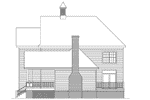 Farmhouse Plan Right Elevation - Chadwick Forest Southern Home 040D-0016 - Search House Plans and More