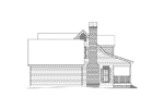 Country House Plan Left Elevation - Auburn Park Country Farmhouse 040D-0024 - Search House Plans and More