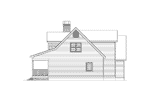 Country House Plan Right Elevation - Auburn Park Country Farmhouse 040D-0024 - Search House Plans and More