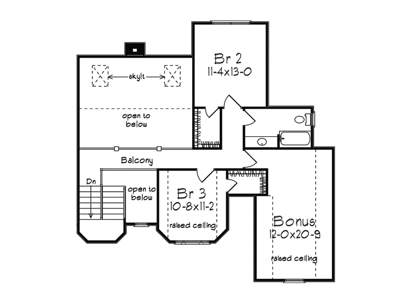 European House Plan Second Floor - Robertson Country French Home 040D-0025 - Shop House Plans and More