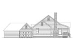 Country House Plan Left Elevation - Westrose Country Ranch Home 040D-0026 - Shop House Plans and More