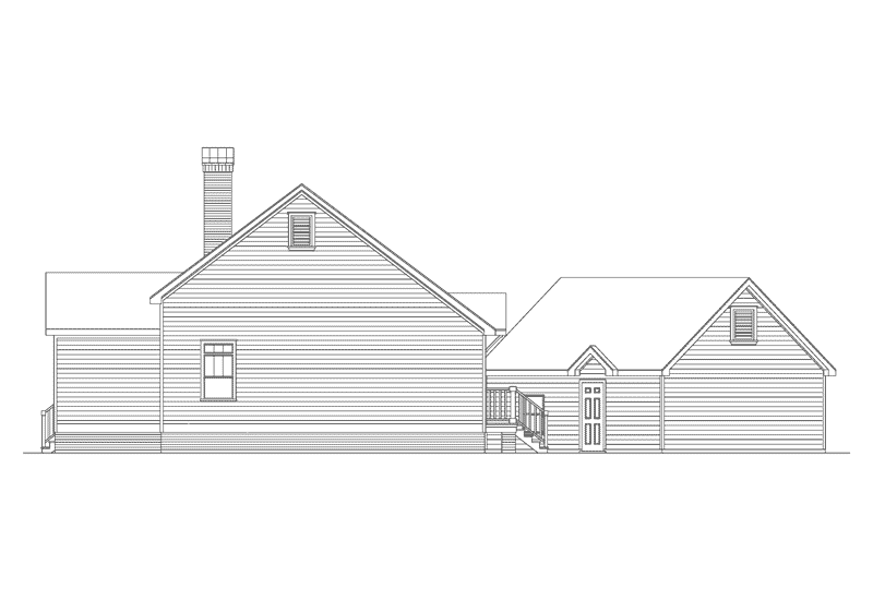 Country House Plan Right Elevation - Westrose Country Ranch Home 040D-0026 - Shop House Plans and More