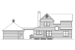 Farmhouse Plan Rear Elevation - Brookfield Country Home 040D-0027 - Search House Plans and More