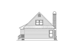 Mountain House Plan Left Elevation - Oak Cove Country Home 040D-0029 - Shop House Plans and More