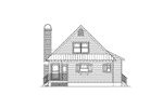 Mountain House Plan Right Elevation - Oak Cove Country Home 040D-0029 - Shop House Plans and More