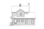 Country House Plan Rear Elevation - Elmfield Country Home 040D-0031 - Search House Plans and More