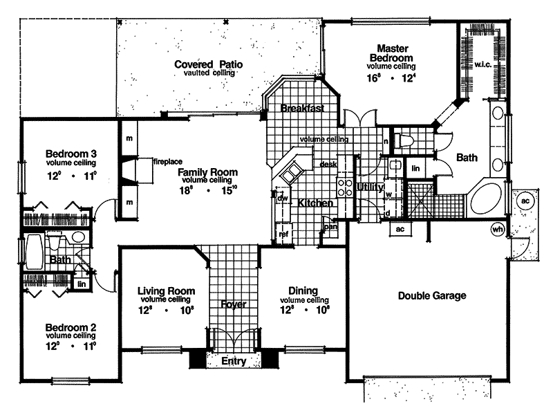 Plant City Sunbelt Home Plan 047d-0020 - Shop House Plans And More