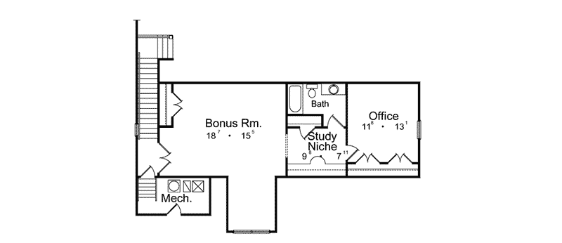 Santa Fe House Plan Second Floor - Sandpiper Luxury Sunbelt Home 047D-0052 - Shop House Plans and More