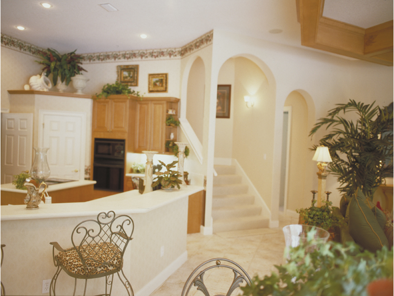 Lovely designed kitchen with wrap-around counter snack bar.