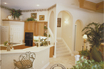 Lovely designed kitchen with wrap-around counter snack bar.