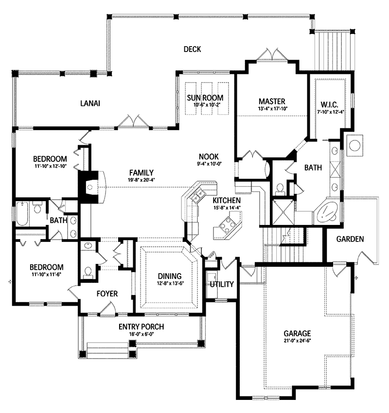 Bannon Hill Mountain Farmhouse Plan 047D-0077 - Search House Plans and More