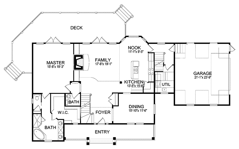 Pondella Rustic Log Home Plan 047D-0081 - Shop House Plans and More