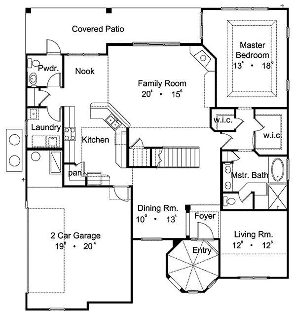 MacArthur Southwestern Home Plan 047D-0082 | House Plans and More