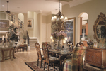 Open formal dining room creates memories.