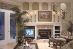 Modern House Plan Family Room Photo 01 - Dorsey Park European Home 047D-0083 - Search House Plans and More