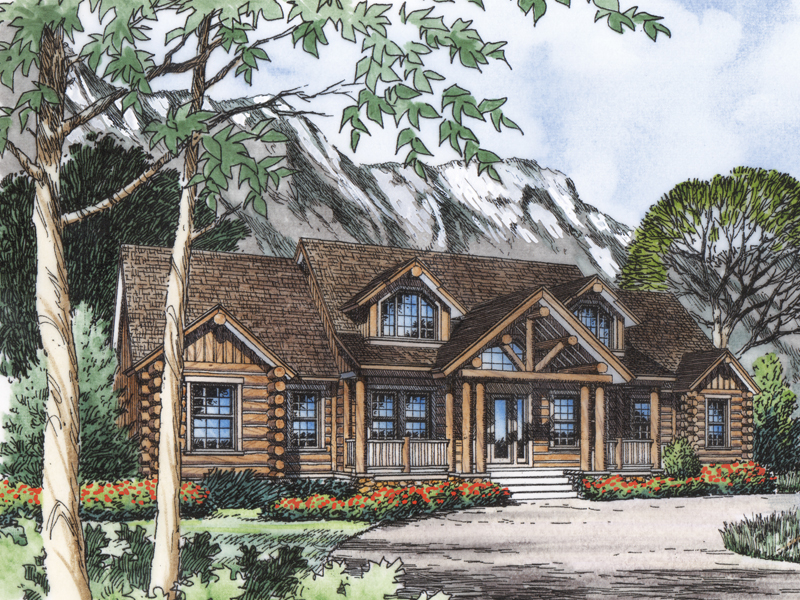 Hideaway Log Cabin Plan 047d 0088 House Plans And More